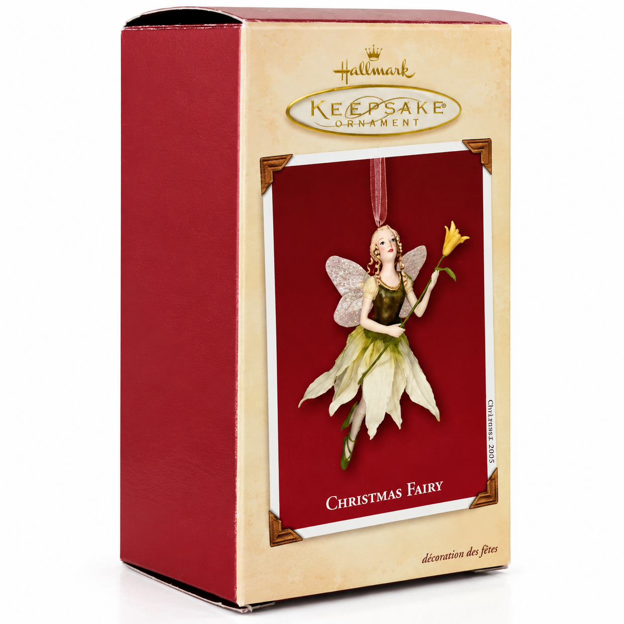 Listing photograph: Christmas Fairy 2002 Porcelain Edythe Kegrize Ornament