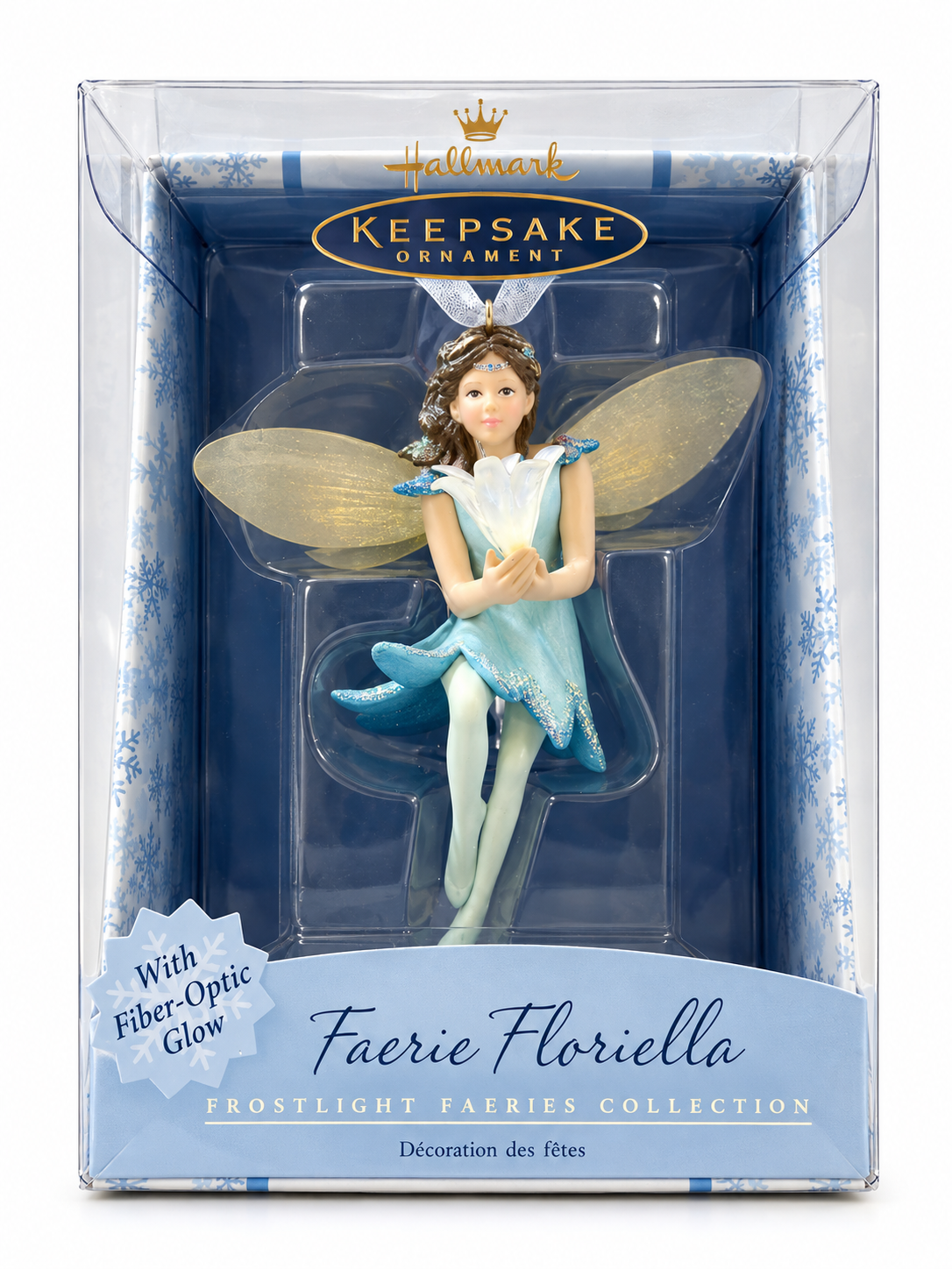 Listing photograph: Faerie Floriella 2001 Christmas Ornament