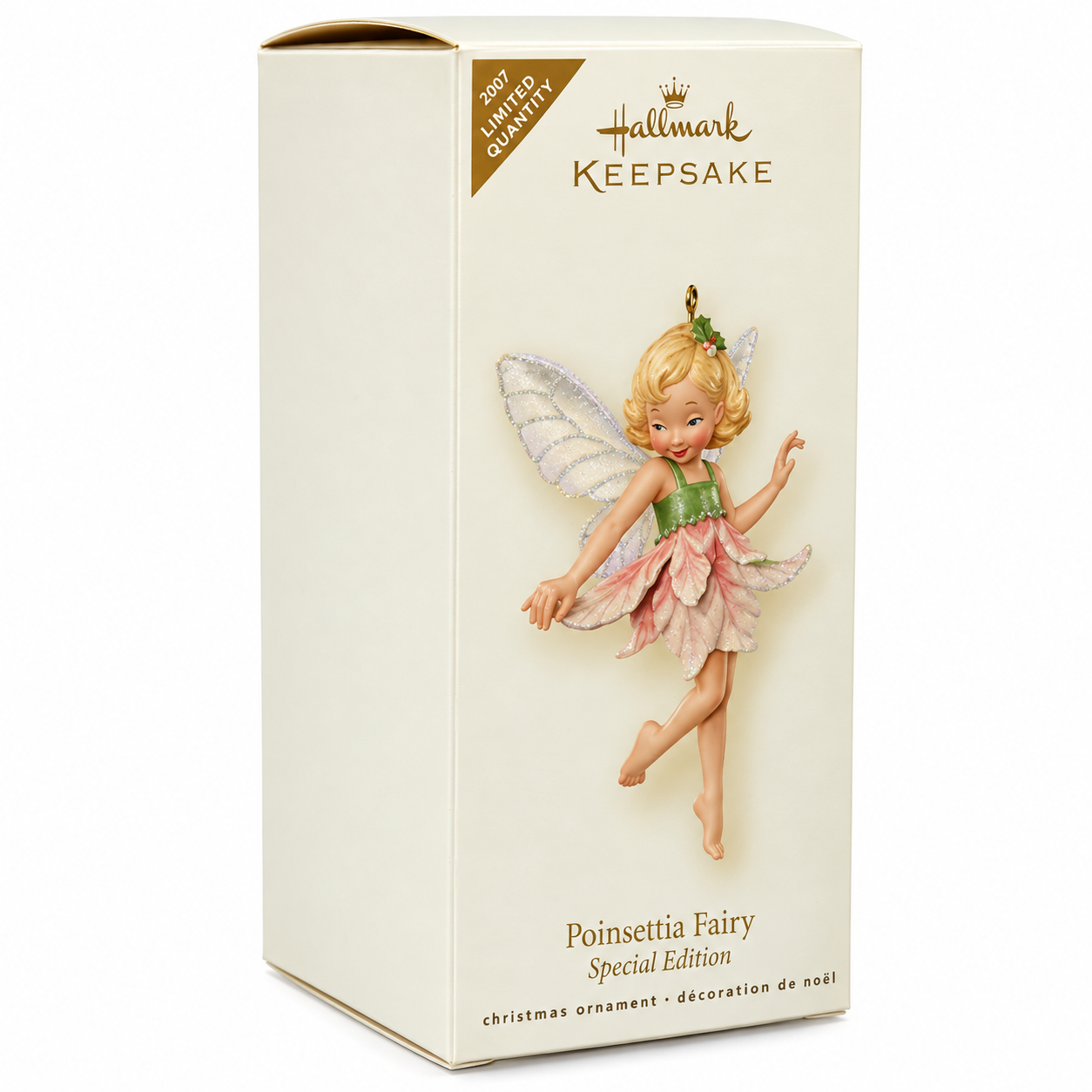 Listing photograph: Poinsettia Fairy 2007 Special Edition Repaint Fairy Messengers